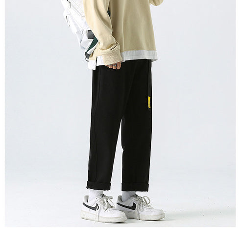 Fall Men's Straight Leg Loose Casual Denim Jean Pants